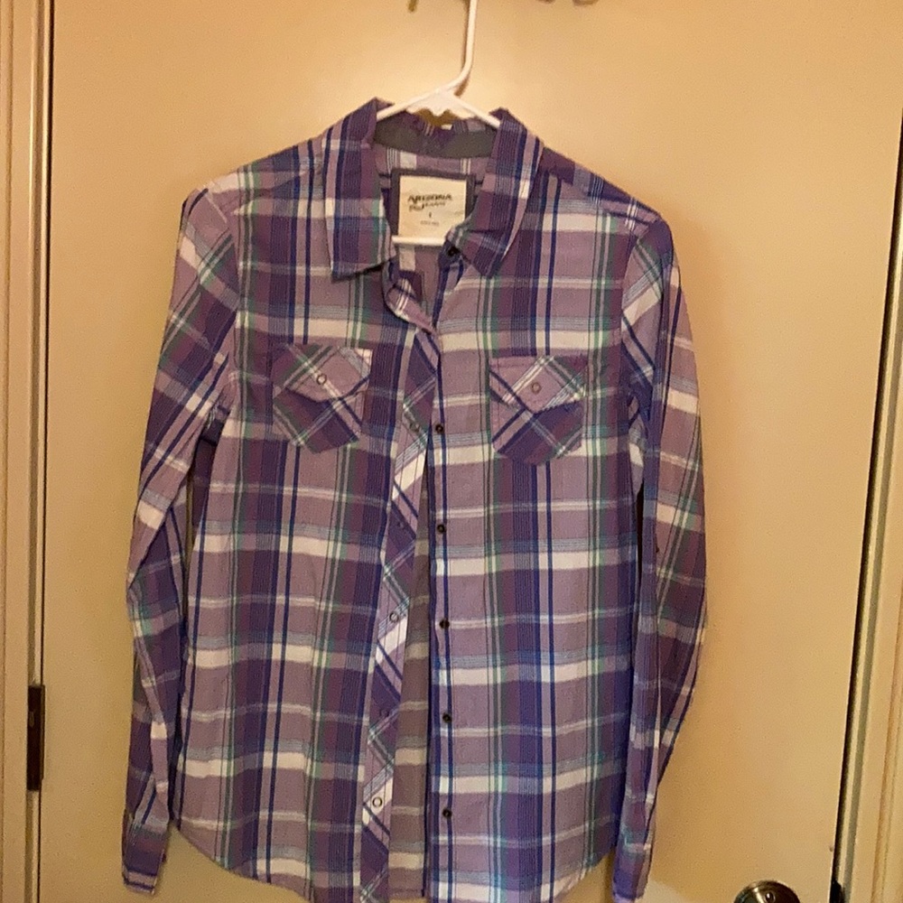 Cute purple plaid from Arizona.  Size small.